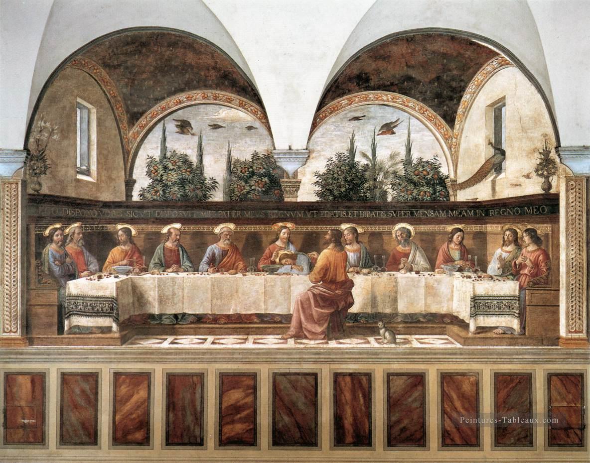 La Cène 1486 Renaissance Florence Domenico Ghirlandaio Peintures à l'huile